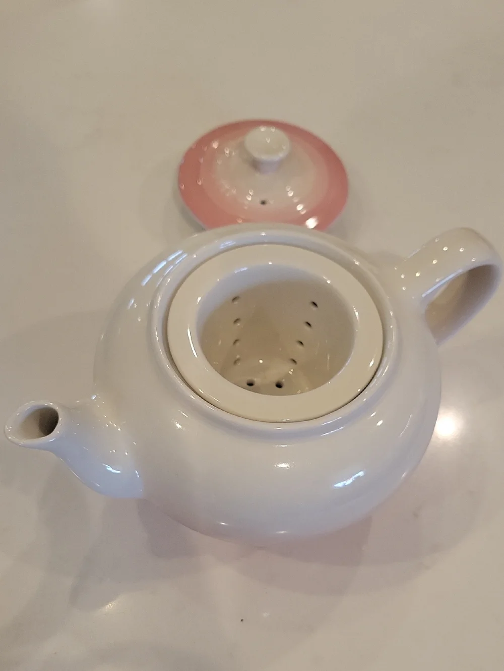 Le Creuset Shell Pink Powder Pink Teapot